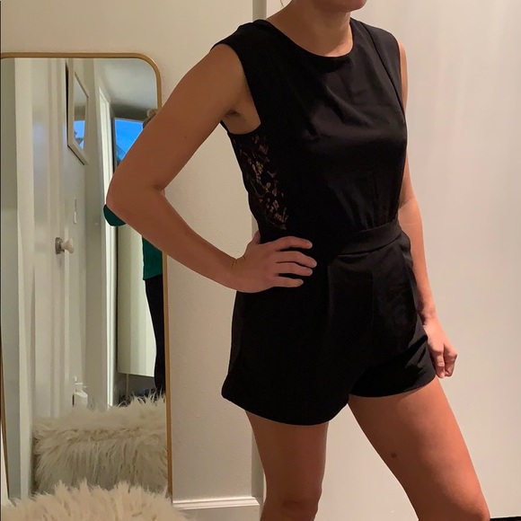 Black Lace Romper - Picture 2 of 4